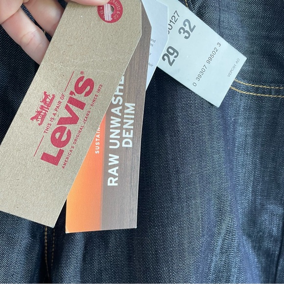 Levi’s Men 569 W 29 L 32 Loose Straight Dark Blue Wash Original NWT - Picture 11 of 14